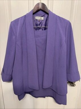 Suit purple size 14
